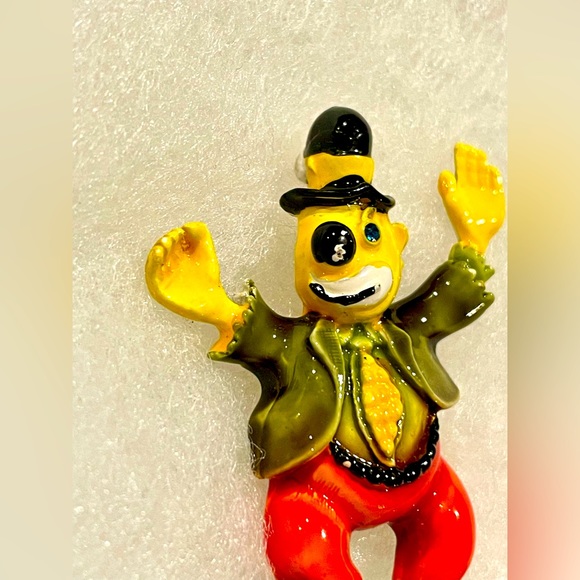 Vintage hobo clown brooch or pin signed HAR HARGO 1950’s - Picture 6 of 8